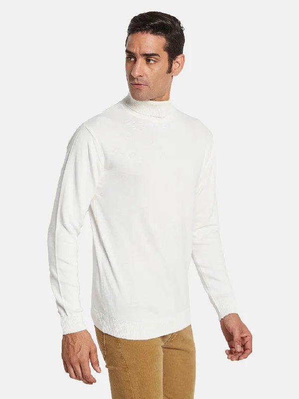 Heavy - Duty Sweaters for Harsh Weather -METTLE Men Cotton Pullover Sweaters