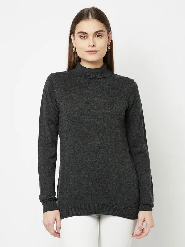 Oversized Sweaters for Relaxed Fit -Women Mountain Green Sweaters