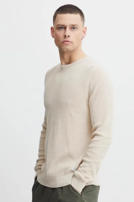 Shearling - Lined Sweaters for Extra Warmth -Crawford Crewneck Sweater - Oyster<br>***Last One***