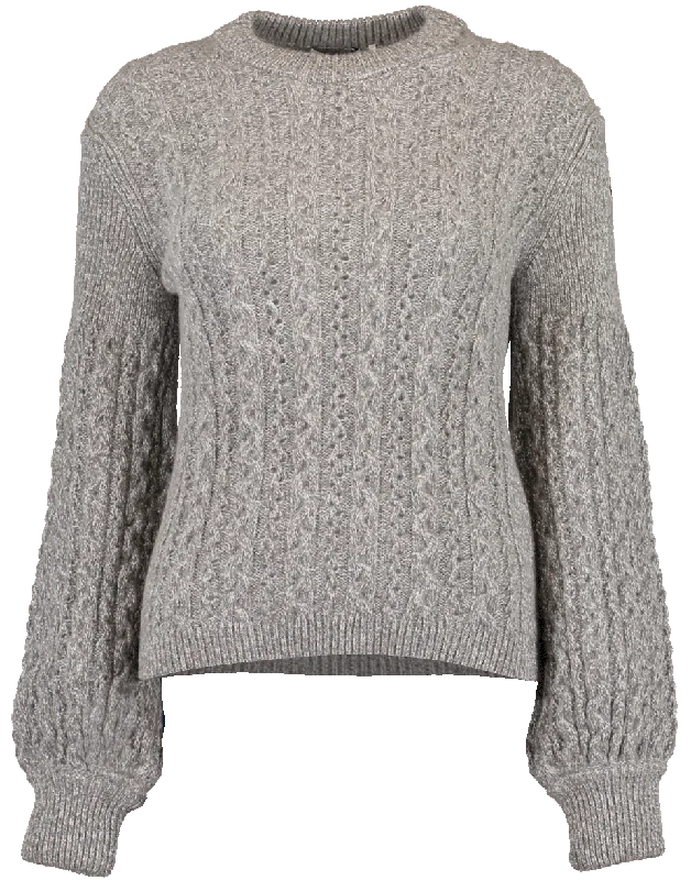 Indoor - Comfort Sweaters for Home -Crewneck Cable Sweater