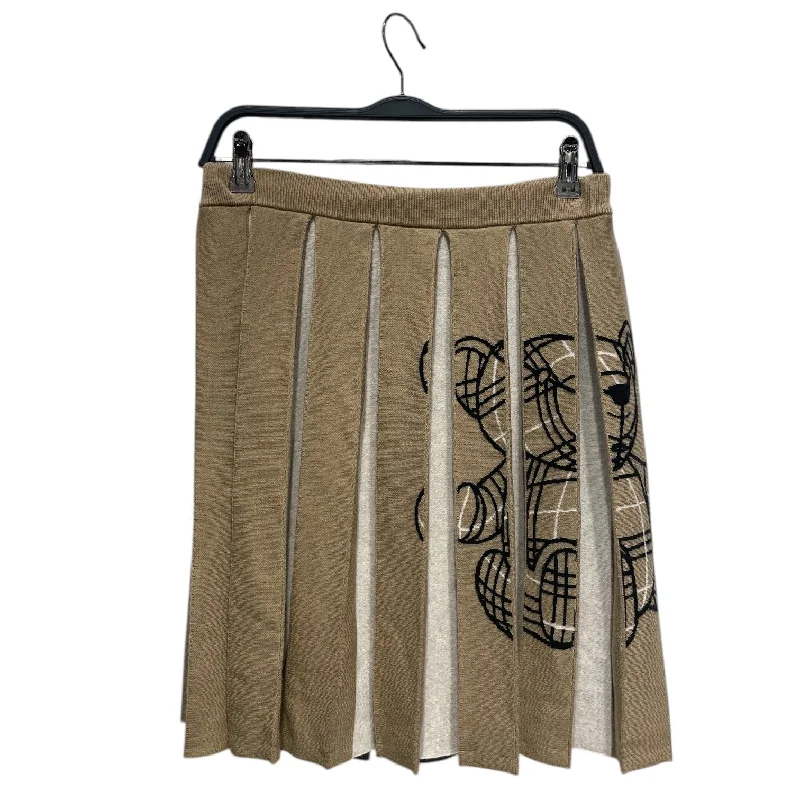 Durable skirts for active lifestyle needs -BURBERRY/Skirt/Beige/Wool/