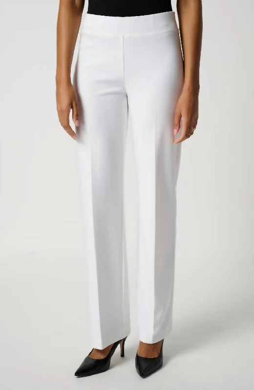 Palazzo Wide Leg Pants for Elegant -Classic Wide Leg Pants In Vanilla