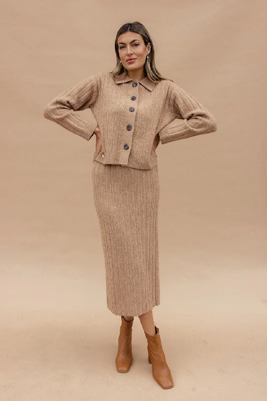 Valentine's Day Sweaters for Romantic Look -Shining Light Sweater Midi Skirt