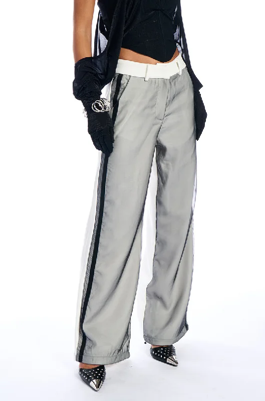 Abstract Wide Leg Pants for Creative -DAMAGED WIDE LEG TROUSER