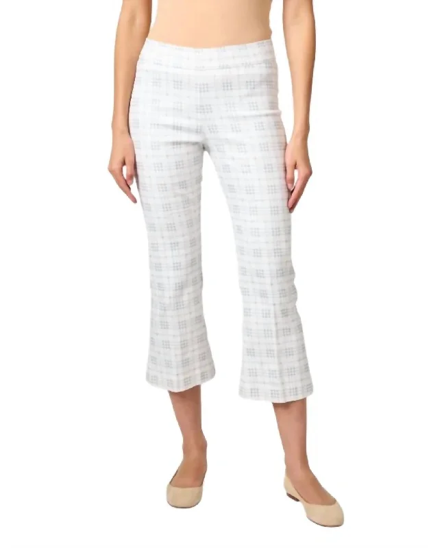 Leo Plaid Pant In White Plaid