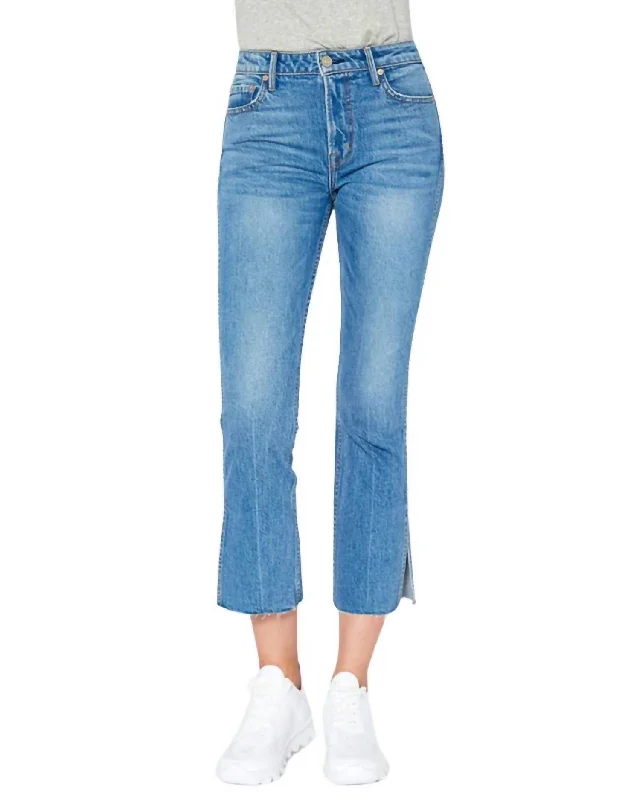 Farrah Mid Rise Kick Flare Jeans In Hudson