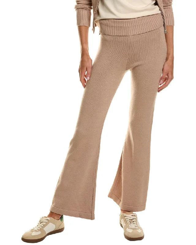 Vintage Havana Slim Fit Knit Fold-Over Flare Pant