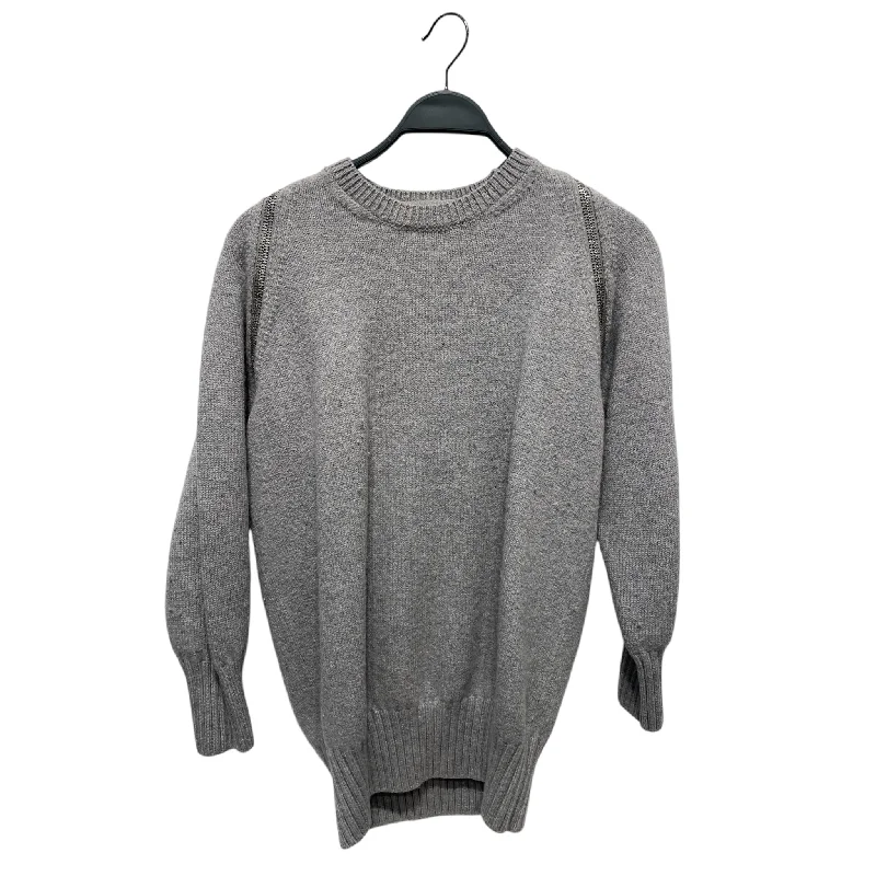 Turtleneck Sweaters for Cold Weather -Alexander Wang/Sweater/L/Wool/GRY/Shoulder Zip