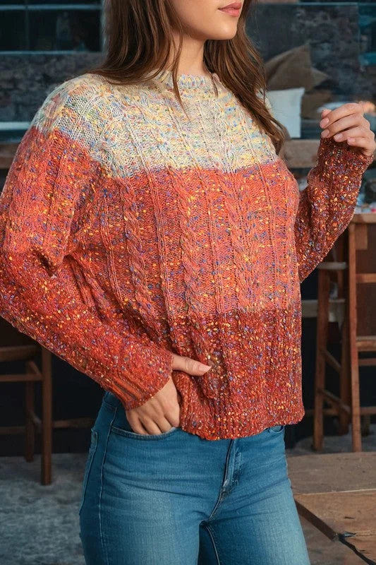 Quick - Dry Sweaters for Sports -Confetti Ball Knit Sweater