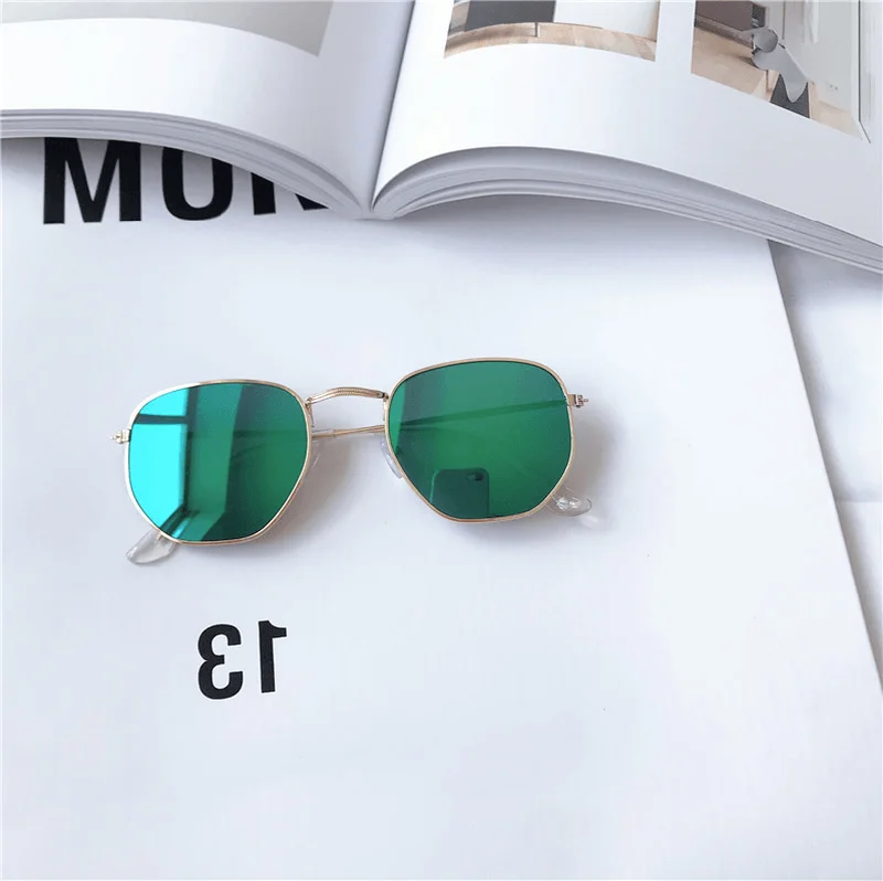 Shatterproof Glasses for Safety -European and American Small Square Sunglasses Wild Street Shooting