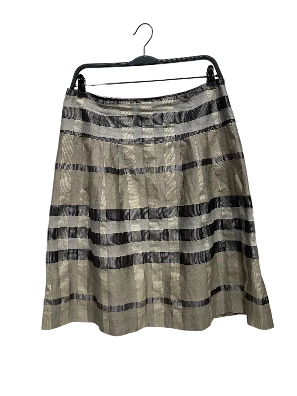 Ruffled skirts for feminine playful charm -BURBERRY/Skirt/30/Plaid/Silk/BRW/