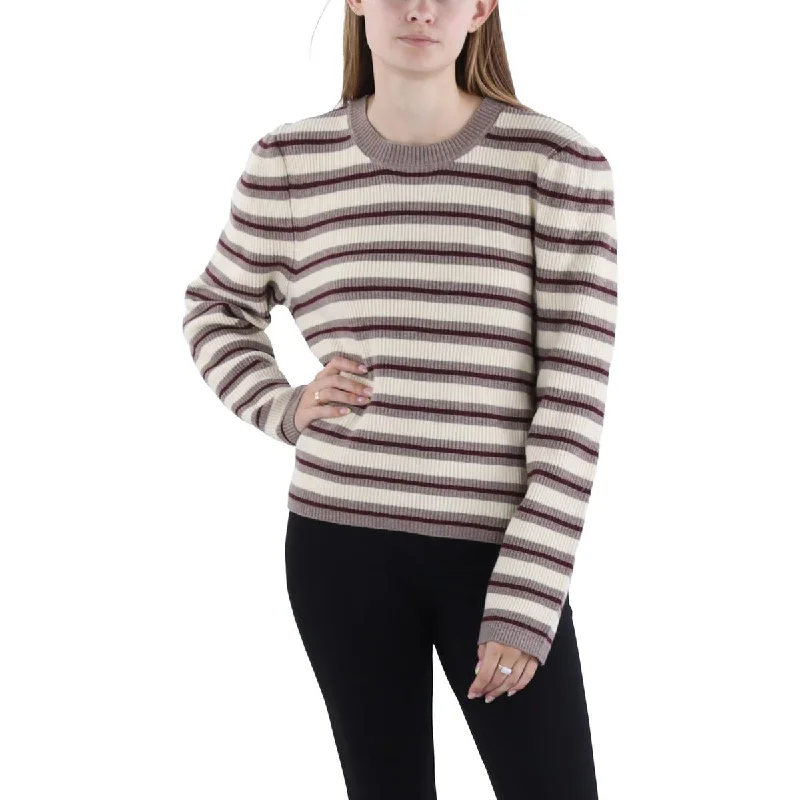 Fair Isle Sweaters for Patterned Design -Vigoss Womens Striped Mock Neck Pullover Sweater