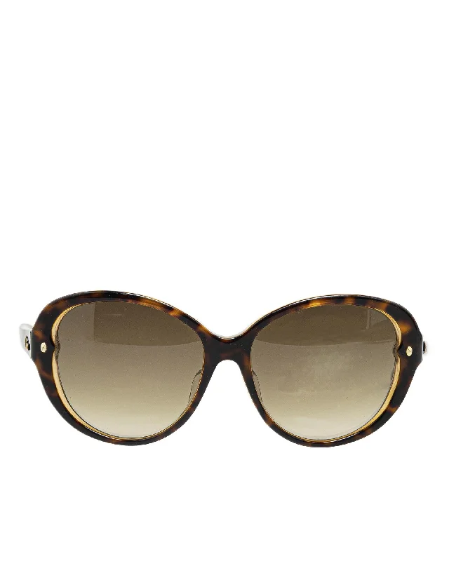 Studded Glasses for Edgy Style -Round Plastic Frame Tinted Lens Sunglasses