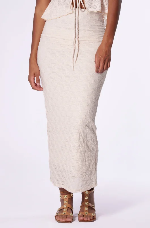 Designer maxi skirts for upscale bohemian flair -EASY TO BE LOVED MAXI SKIRT