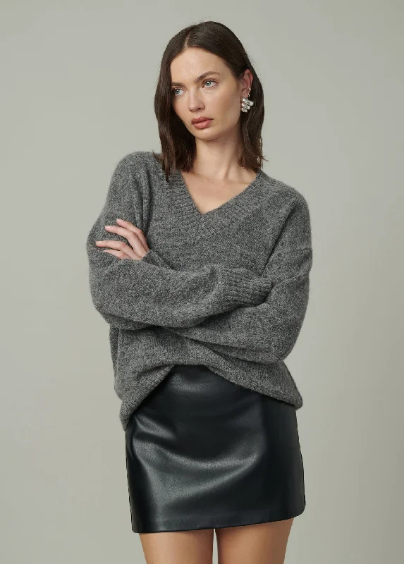 Oversized Cardigan Sweaters for Cozy Look -THE RYAN V NECK SWEATER