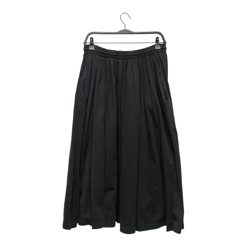 Soft cotton skirts for sensitive skin ease -BALENCIAGA/Long Skirt/XS/Cotton/BLK/maxi skirt w/ pockets