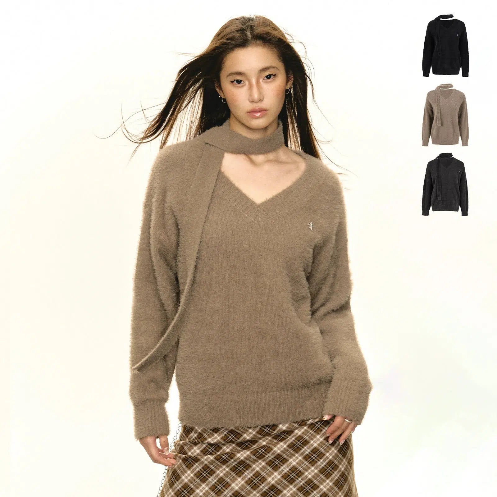 Slim - Fit Sweaters for Tight Look -Modern V-Neck Soft Knit Sweater