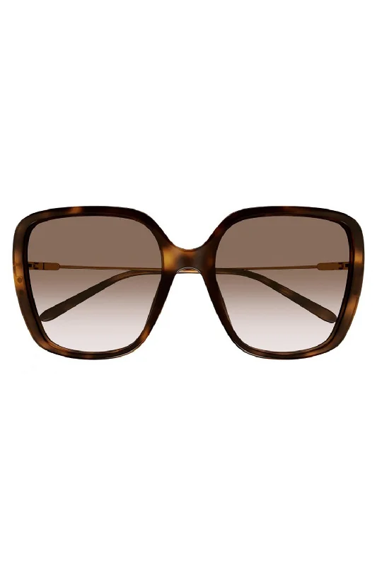 Gradient Sunglasses for Visual Appeal -Elys Square Sunglasses - Havana