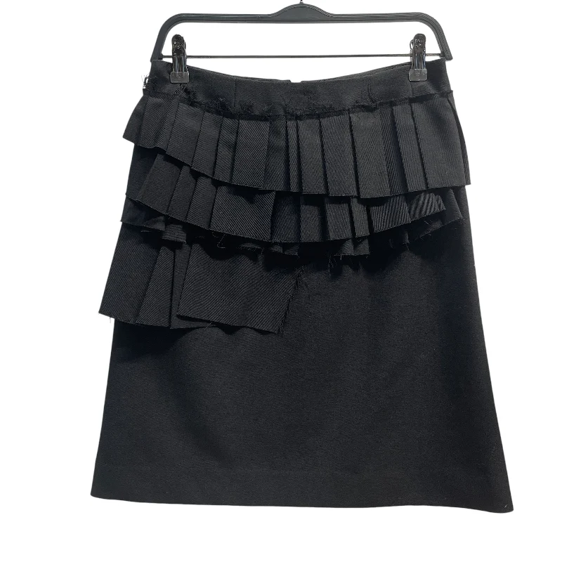 A-line mini skirts for fun flirty looks -MARNI/Skirt/40/Cotton/BLK/