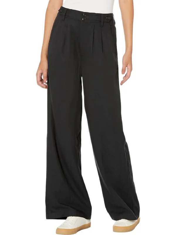 Flowy Wide Leg Pants for Graceful -Harlow Wide Leg Pants In Black