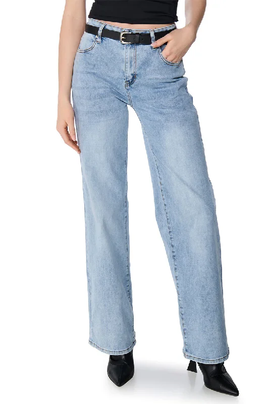 Cropped Wide Leg Pants for Trendy -PERFECT FIT EVERYDAY WIDE LEG DENIM