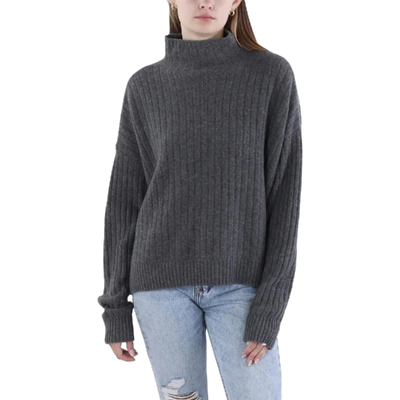 One - Shoulder Sweaters for Asymmetric Design -Lauren Ralph Lauren Womens Cashmere Long Sleeves Pullover Sweater