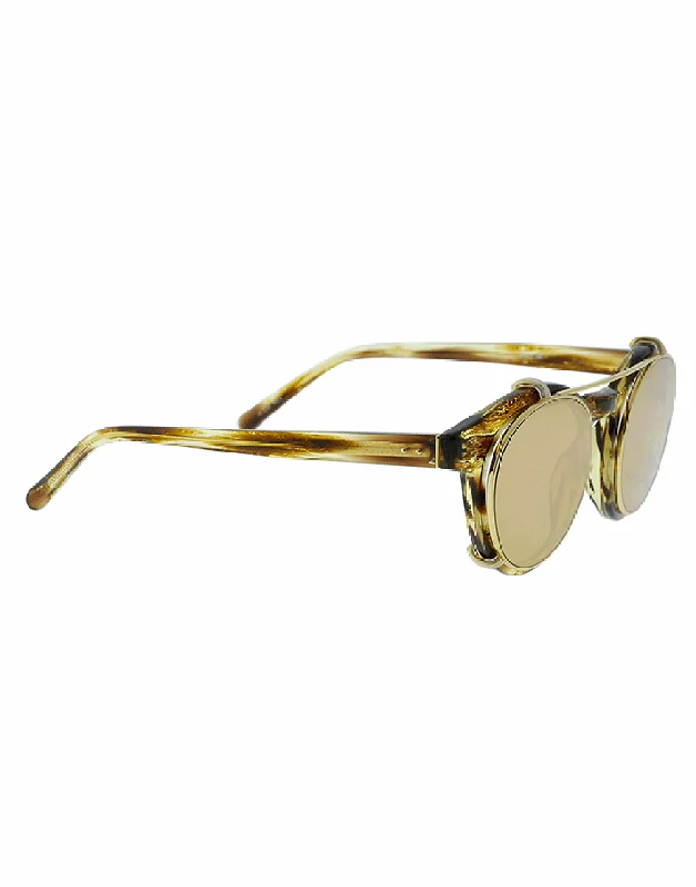 Vintage Glasses for Nostalgia -Brow Bar Rounded Sunglasses