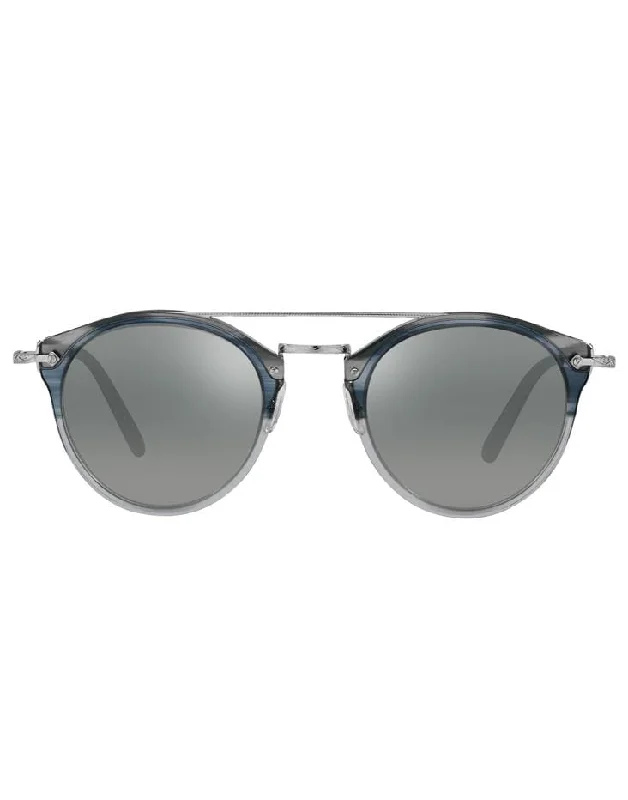 Sustainable Glasses for Eco-friendly -Dark Grey Dusk Blue VSB-Silver Remick Sunglasses