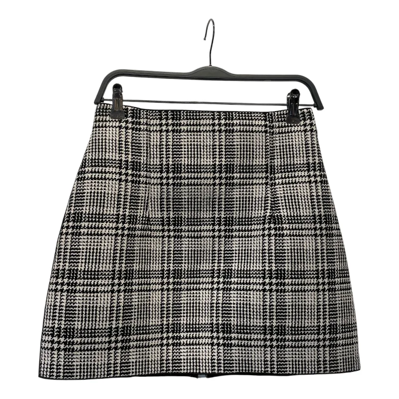 Wrap midi skirts for stylish ease -OFF-WHITE/Skirt/42/Houndstooth Check/Polyester/WHT/