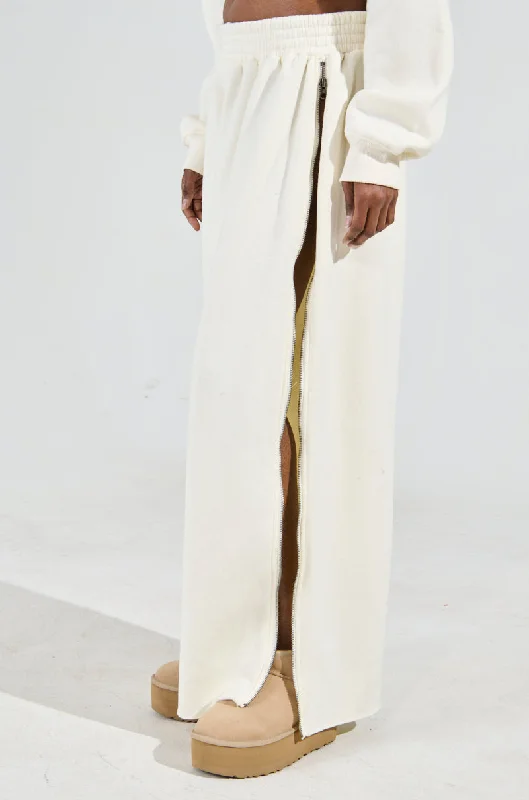 Wide Leg Pants for Spring Outfits -AINT NOBODY WIDE LEG JOGGER IN CREAM