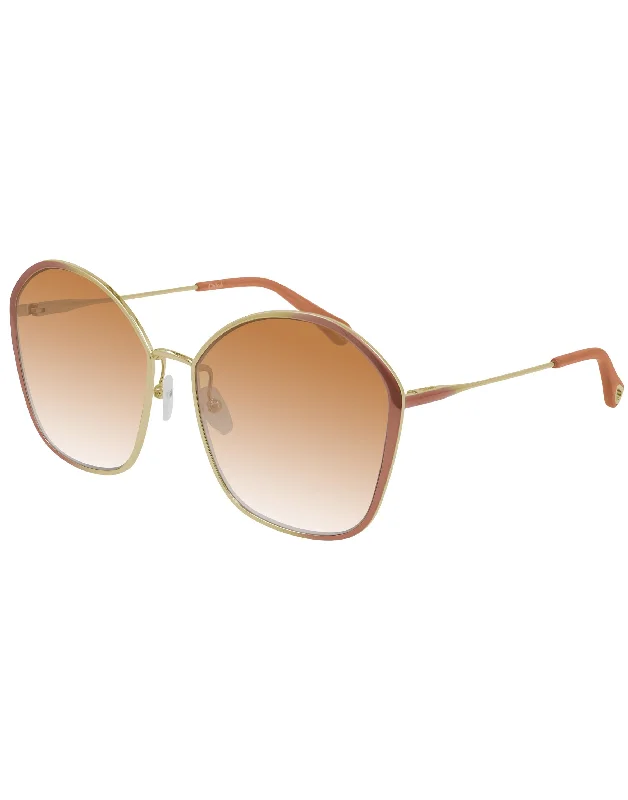 UV-protected Glasses for Eye Health -CH0015S 004 Shiny Nude Sunglasses