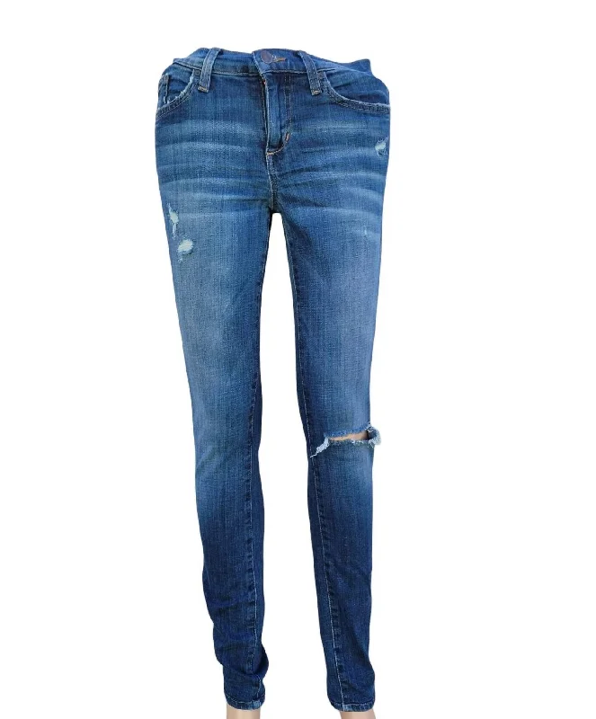 Women's Vintage Reserve Distressed Jean In Blue