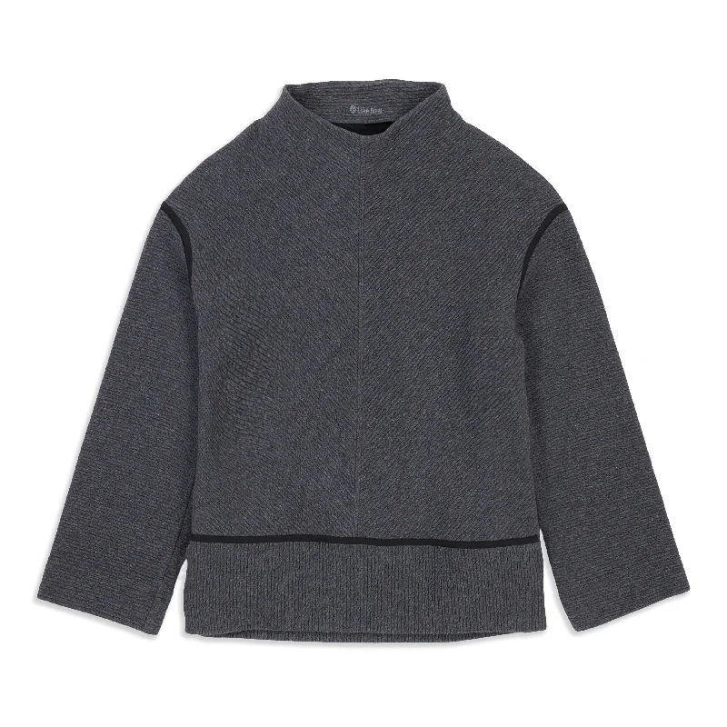 Men's Wool Sweaters for Masculine Look -On Repeat Mock Neck Sweater - Resale