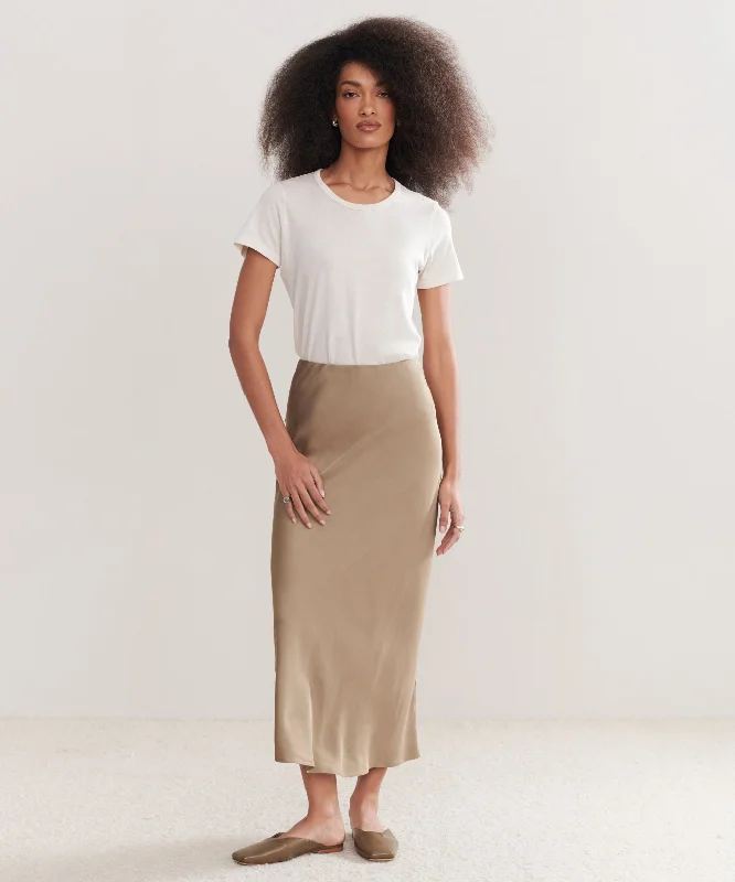 Wrap maxi skirts for versatile styling options -Sawyer Slip Skirt