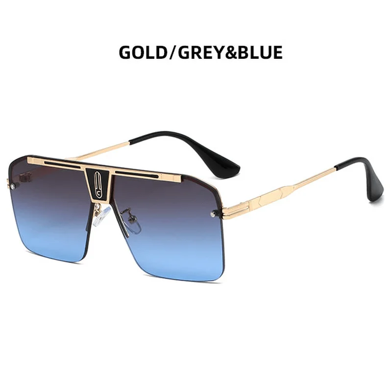 Gold frame grey blue c4