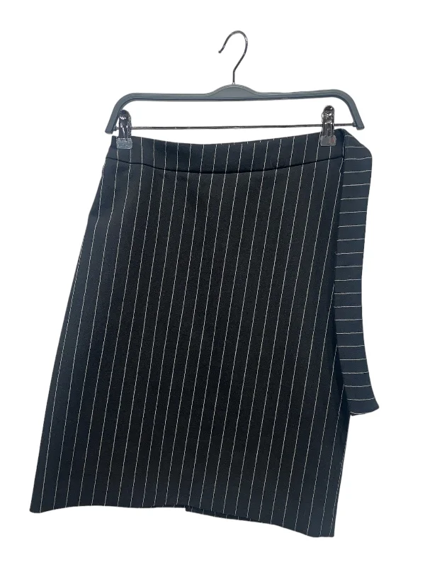 Designer mini skirts for high-end appeal -BALENCIAGA/Skirt/36/Stripe/Cotton/BLK/