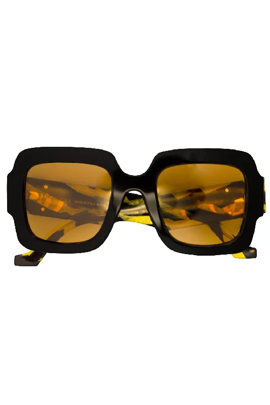 Foldable Glasses for Convenient Carry -Square Frame Double G Sunglasses