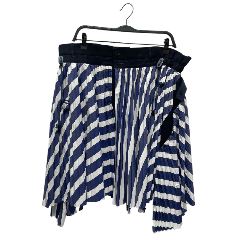 Wrap skirts with tie-front detail charm -Sacai/Skirt/1/Stripe/Cotton/IDG/