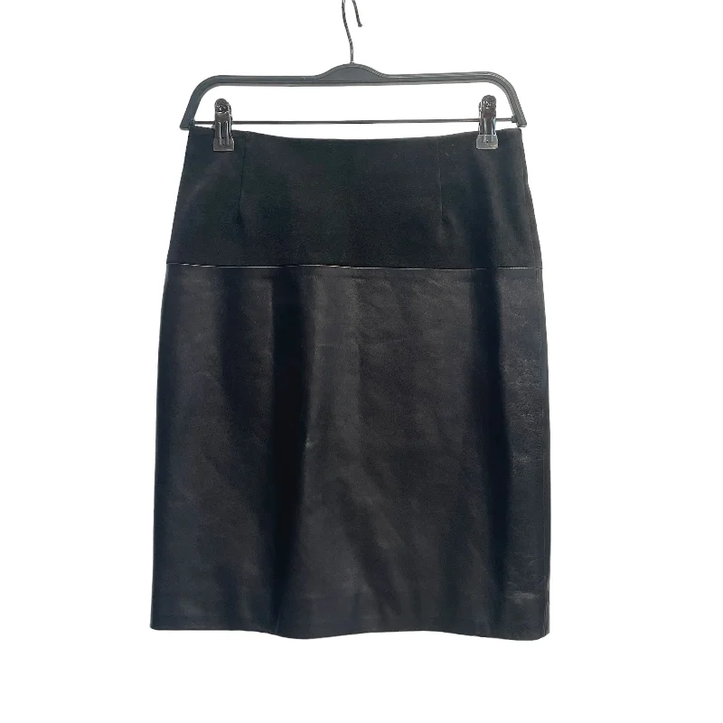 Vintage skirts with 70s-inspired designs -BALENCIAGA/Skirt/38/Leather/BLK/