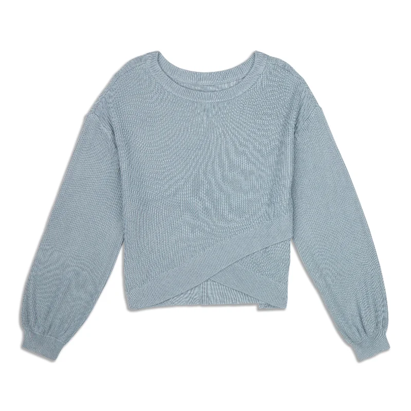 Mock - Neck Sweaters for Subtle Style -Reversible Crossover Sweater - Resale