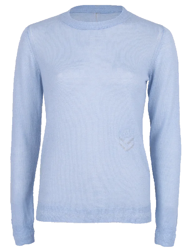 Raglan - Sleeve Sweaters for Comfort -Cashmere Crewneck Sweater