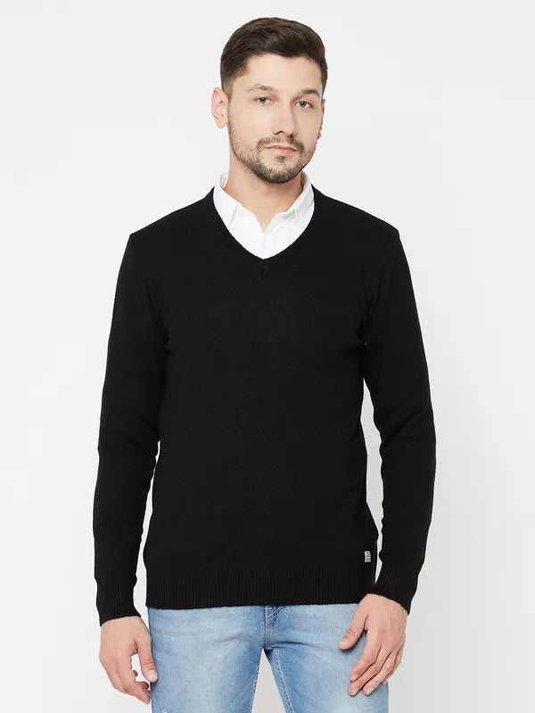 Lightweight Sweaters for Layering -Men Black Sweaters