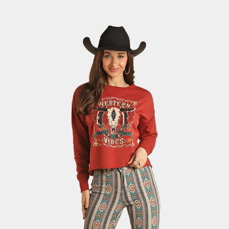 Buttons - Down Sweaters for Classic Style -Rock and Roll Denim Western Vibes Sweater